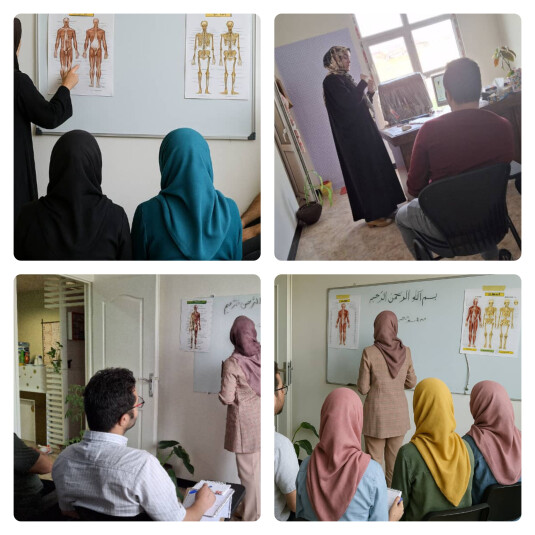 آموزشهای تئوری ( ترکیب آگاهانه ی فیزیولوژی ورزشی و طب سنتی توسط اساتید خبره و تحصیلکرده ی دانشگاهی و با تجربه ی چندین ساله ی انواع ماساژ )